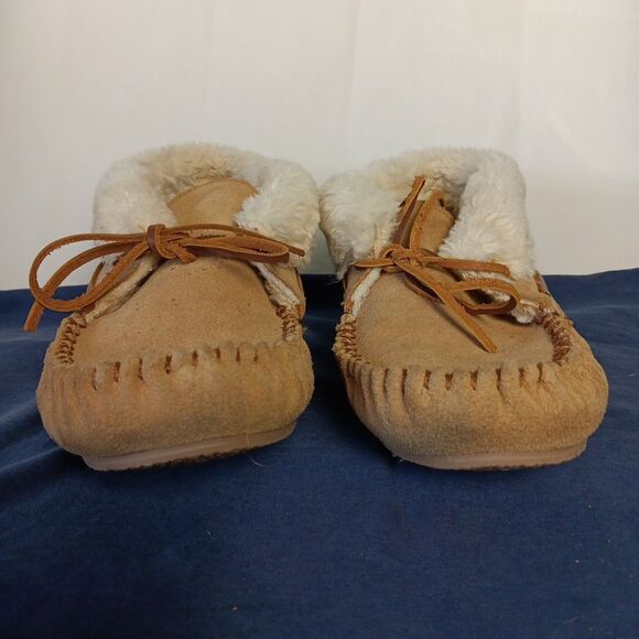 Minnetonka Womens Chrissy Bootie Moccasin Slipper Cinnamon Size 9M - Picture 4 of 14